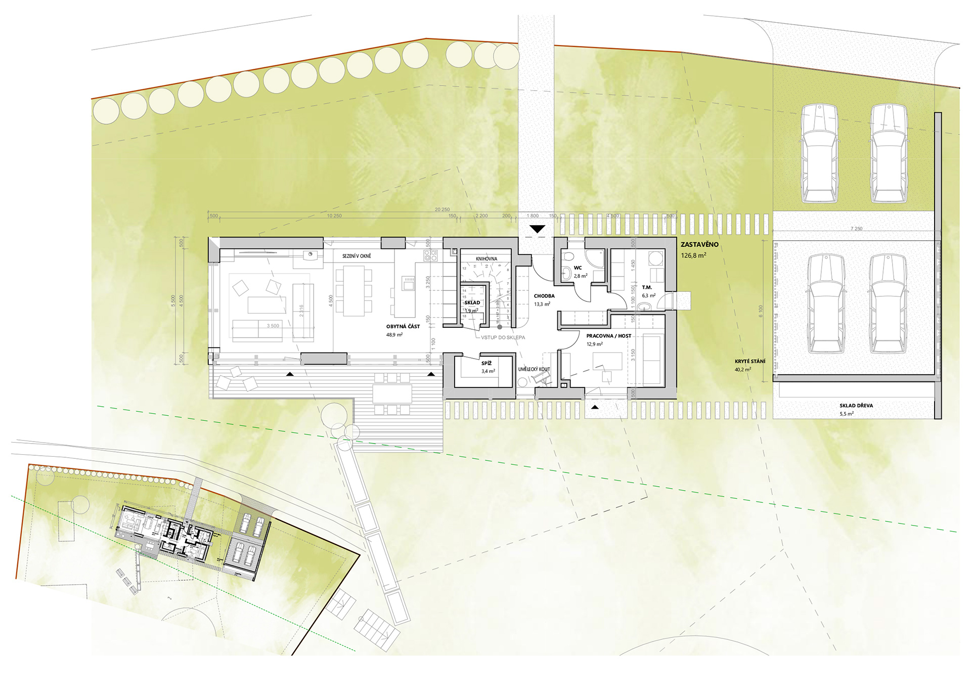 mikusovi architekt zahuta pudorys 01 - Rekonstrukce domu v Janovicích mikusovi architekt zahuta pudorys 01 - Rekonstrukce domu v Janovicích